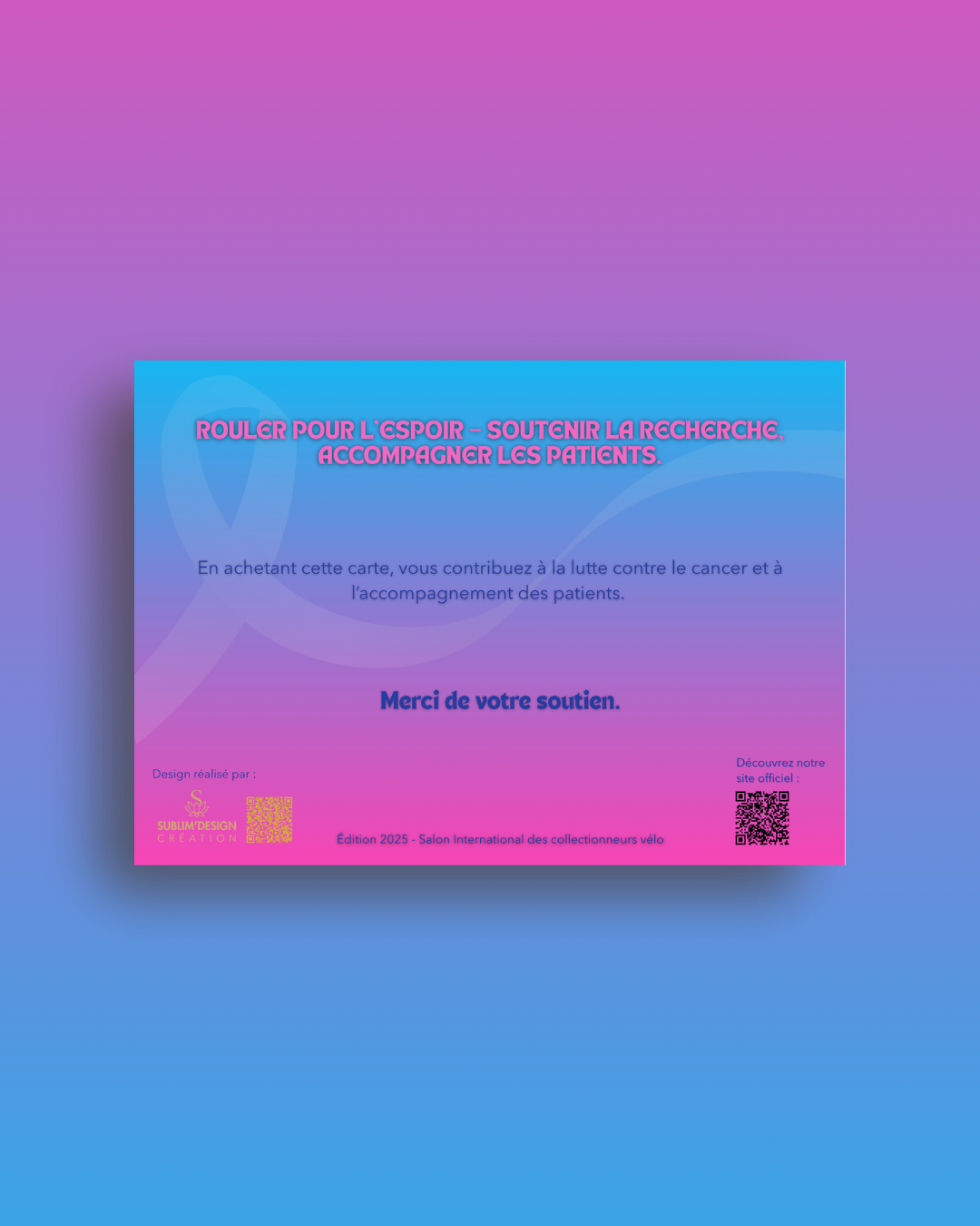 Série de 20 cartes collector - Édition 2025 | Souffles d’Espoir contre le Cancer